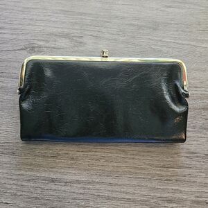 Elegant Black Leather Clutch